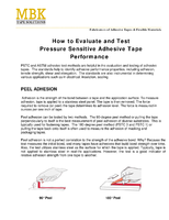 How to Evaluate and Test Pressure Sensitive Adhesive Tape Performance